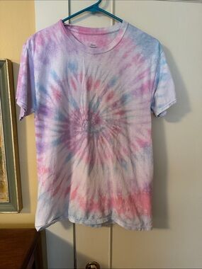 Hanes Kids Tie-Dye T-Shirt in Pink, Purple, Blue